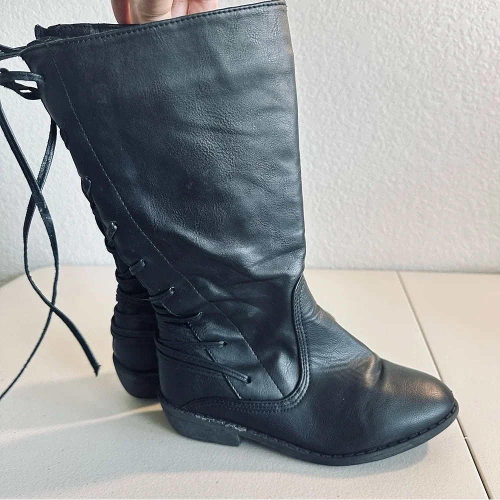 bebe kids black boots